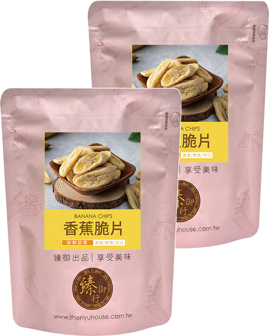 臻御行 香蕉脆片, 2個, 160g