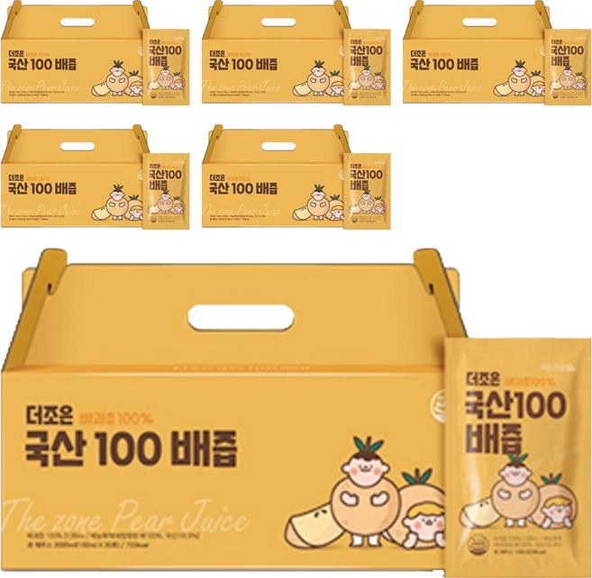 더존건강 더조은 국산100 배즙, 100ml, 180개