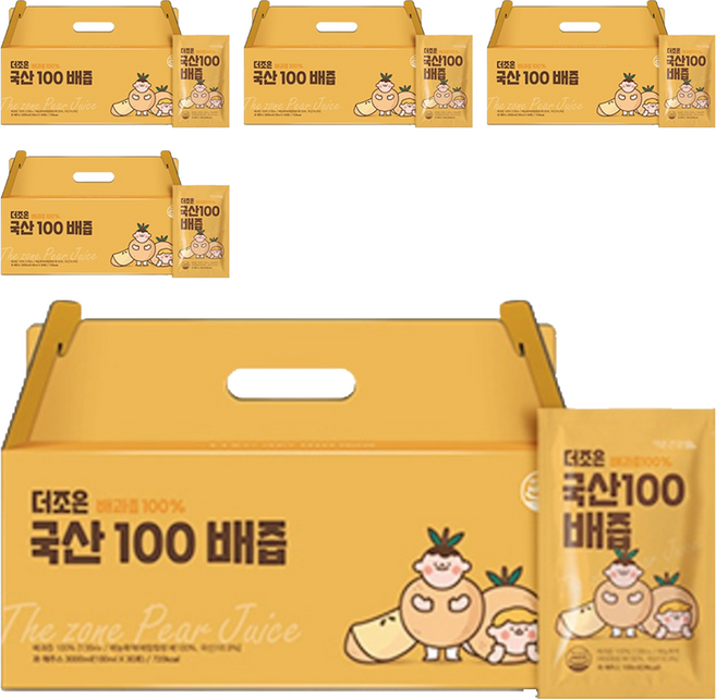 더존건강 더조은 국산100 배즙, 100ml, 150개
