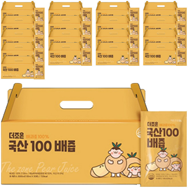 더존건강 더조은 국산100 배즙, 100ml, 540개