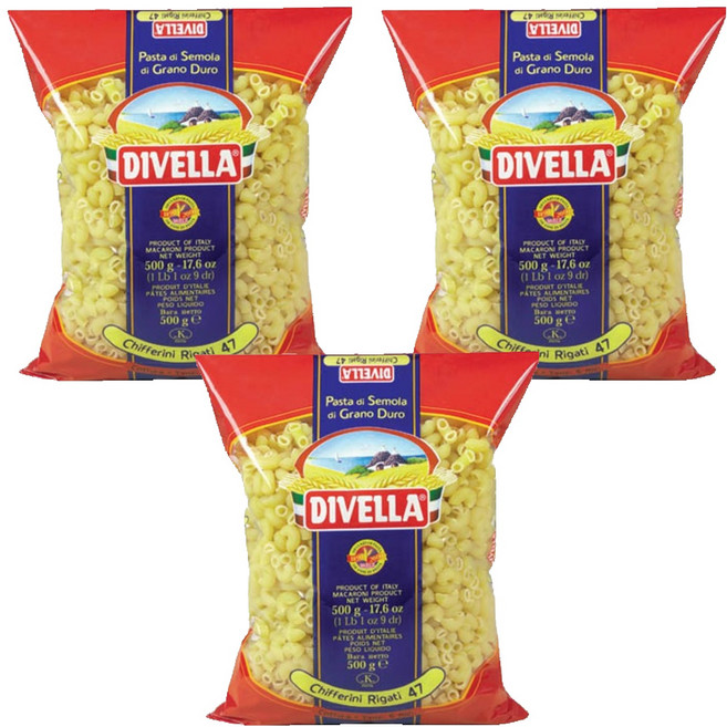 디벨라 끼페리니 파스타, 3개, 500g