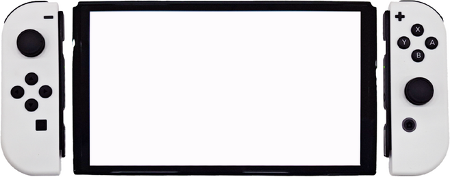 Nintendo 任天堂 SWITCH 台灣公司貨 OLED款式 遊戲主機 保固一年, 黑色主機+白色手把