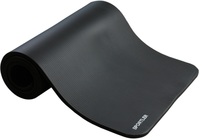 스포틀러 NBR 요가매트 스탠다드, 딥블랙, 1개
