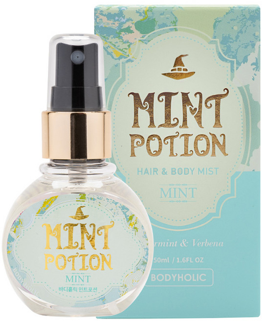 바디홀릭 민트포션 바디미스트 코튼, 50ml, 1개