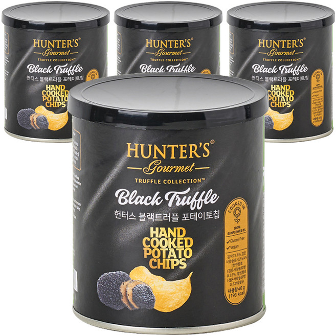 헌터스 블랙트러플 포테이토칩, 40g, 4개