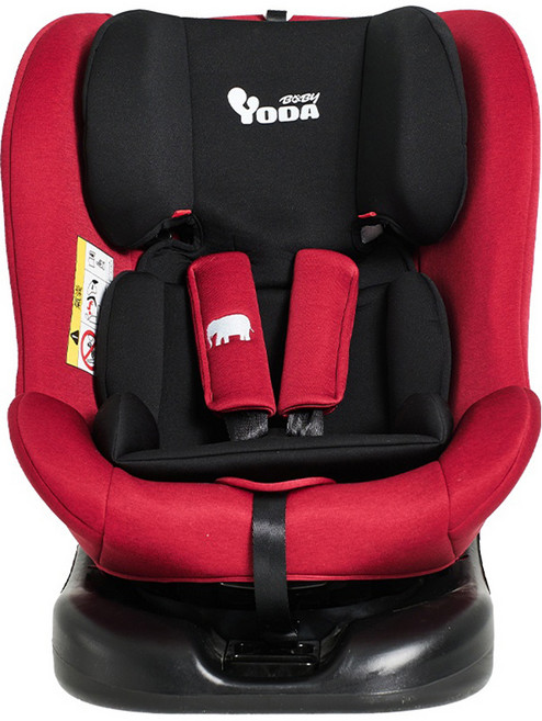 YODA 優的寶貝 ISOFIX全階段360度汽車安全座椅 YD-989I 9.5kg, 典雅紅, 1個