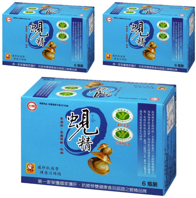 台糖 蜆精 6罐, 6瓶, 62ml, 3盒