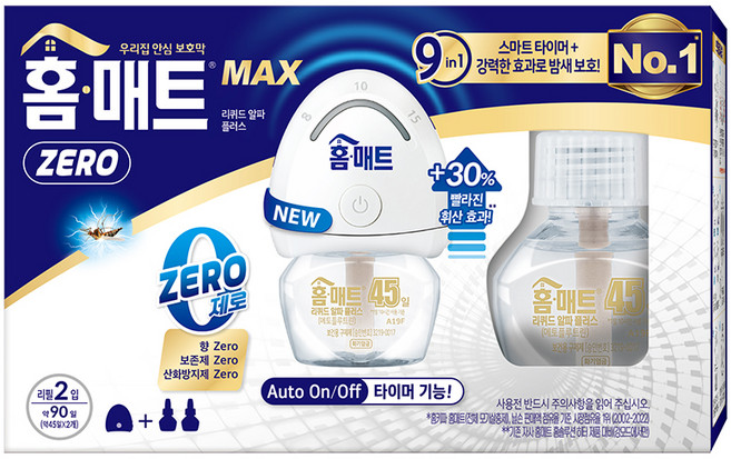 홈매트 리퀴드 알파 플러스 모드형 모기 훈증기 + 리필 2p, 29ml, 1개