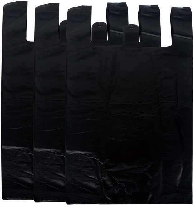 크린아이 검정 손잡이 비닐봉투 4호, 18L, 300개