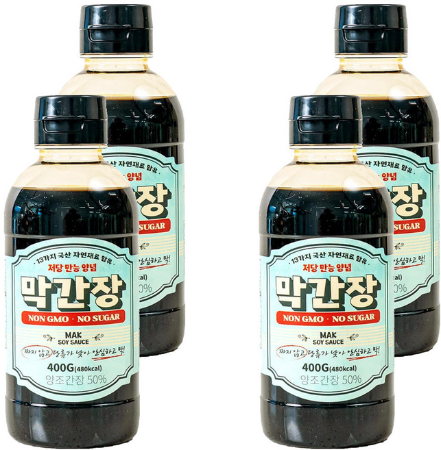 서림식품 저당 만능 양념 막간장, 400g, 4개