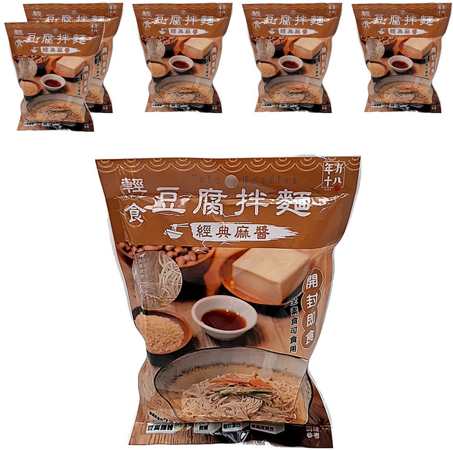 年方十八 輕食豆腐拌麵 經典麻醬 186g, 6包