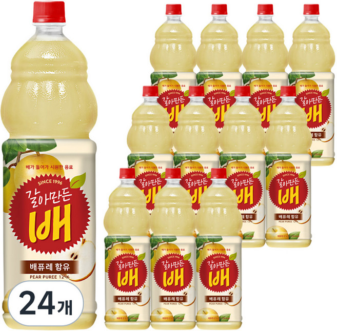 갈아만든배 음료, 1.5L, 24개