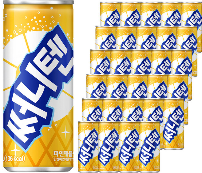 써니텐 파인애플향, 250ml, 30개