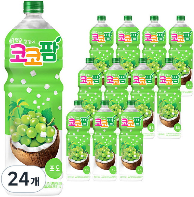 코코팜 포도, 1.5L, 24개