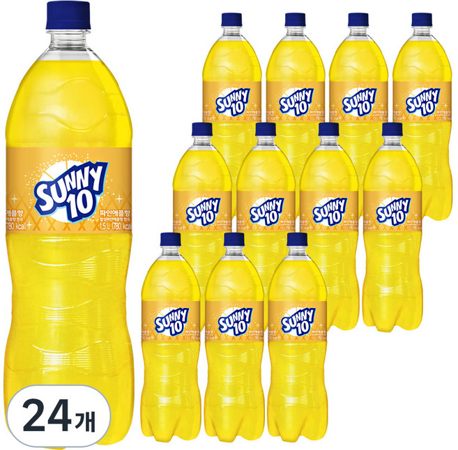 해태htb 써니텐 파인애플향, 1.5L, 24개