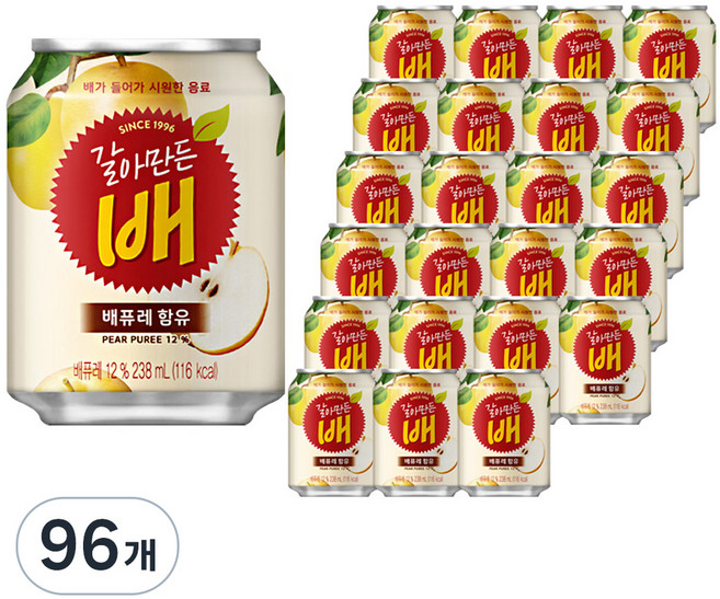 해태htb 갈아만든 배, 238ml, 96개