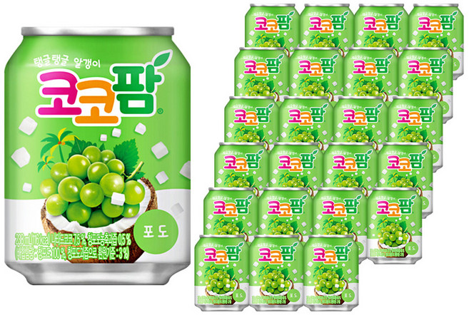 코코팜 포도, 238ml, 24개