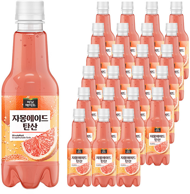 미닛메이드 자몽에이드 탄산, 350ml, 24개