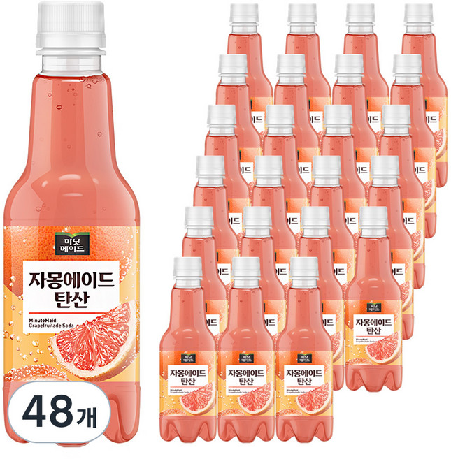 미닛메이드 자몽에이드 탄산, 350ml, 48개