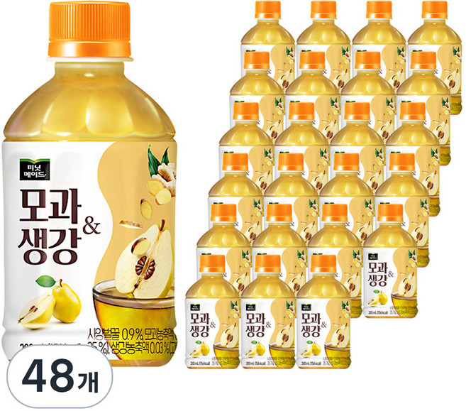 미닛메이드 모과생강, 280ml, 48개