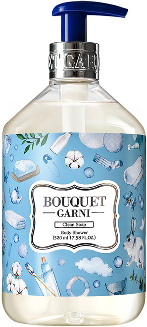 부케가르니 바디워시 클린솝, 520ml, 1개