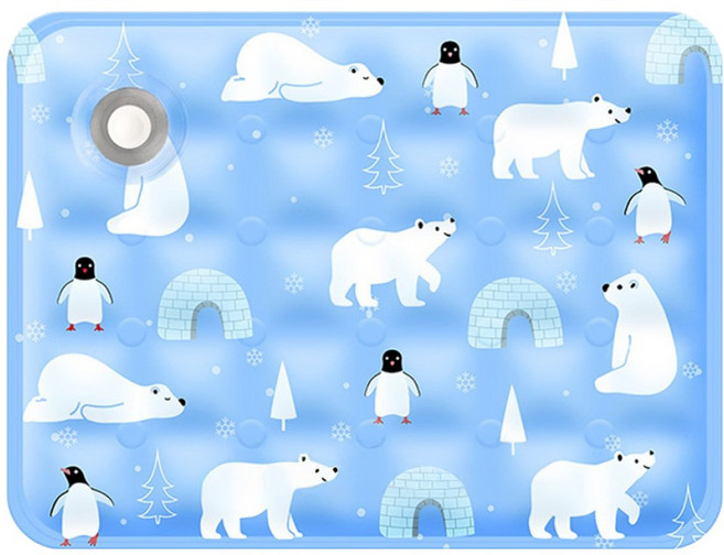 딩동펫 반려동물 애니멀 아이스 쿨매트, 블루, 1개