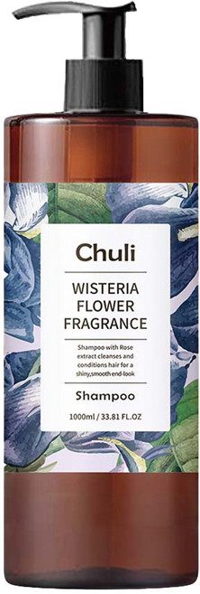 Chuli 初梨 護色洗髮精 紫藤花 無矽靈配方, 1L, 1瓶