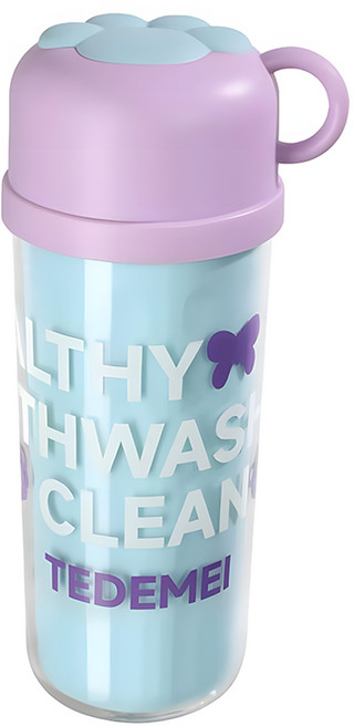 한봄누리 휴대용 칫솔케이스 양치컵 여행용 칫솔통, 블루, 1개