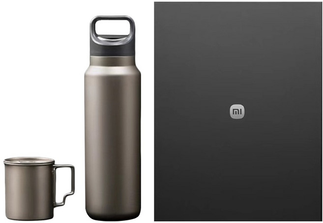 Xiaomi 小米 悅享禮盒 200ML純鈦馬克杯+500ML純鈦保溫杯, 1盒