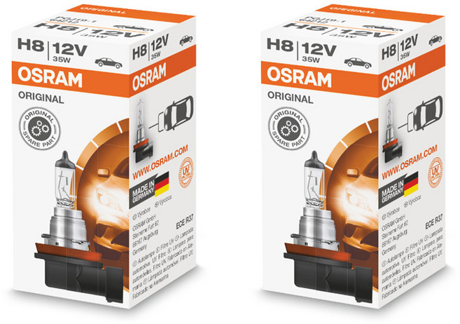 OSRAM 歐司朗 鹵素燈泡 12V, 2個, 混合顏色