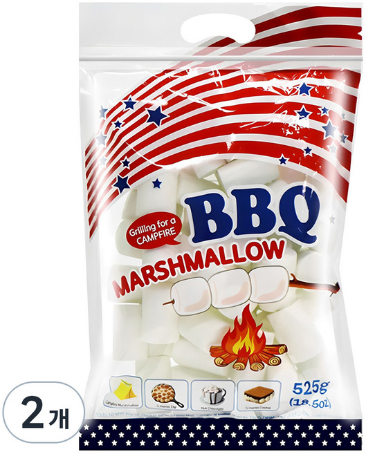 바베큐용 마쉬멜로, 525g, 2개