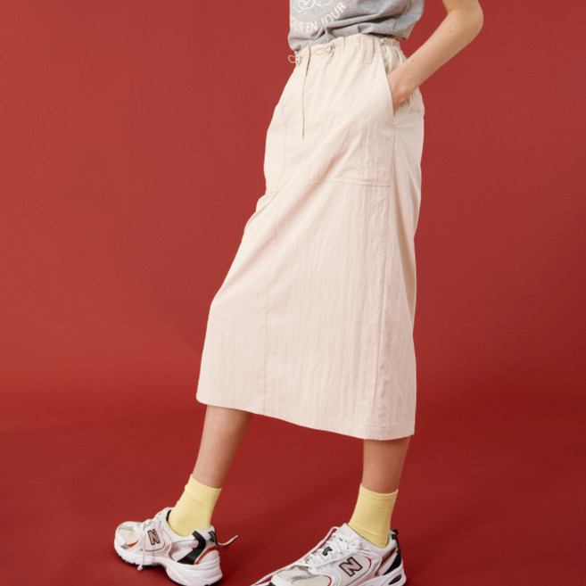 아떼바네사브루노 여성용 Quotidien String Banding Skirt VLSK1B901IV