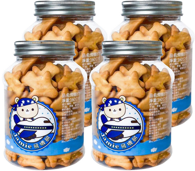 恩澤食品 飛機狀餅乾, 135g, 4罐