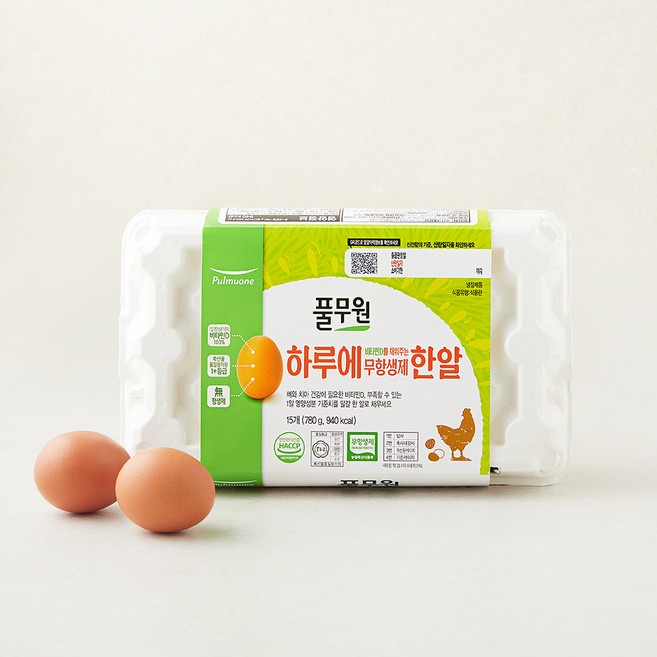 풀무원 무항생제 비타민D 1+등급 하루에한알 대란, 15구, 1개