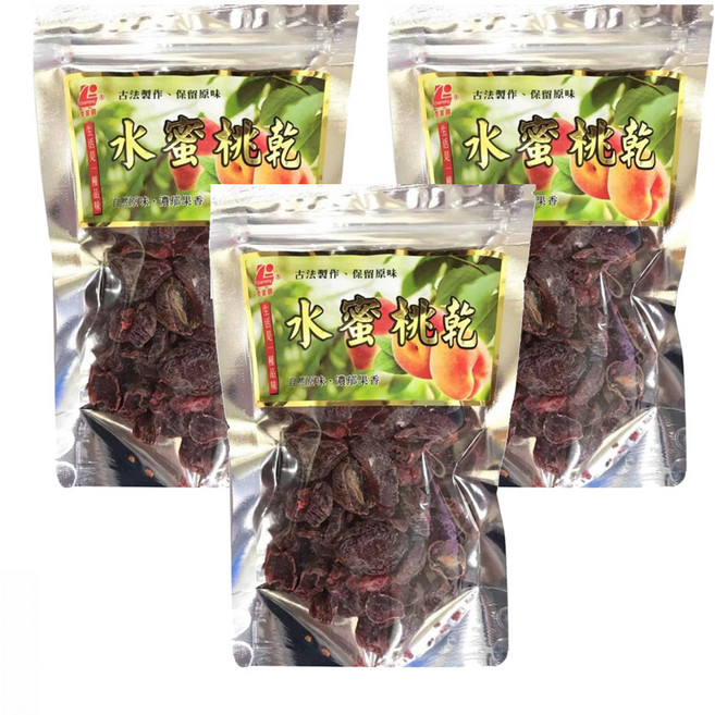 李家興 水蜜桃乾, 130g, 3包