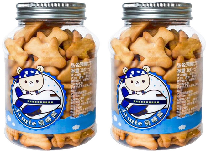 恩澤食品 飛機狀餅乾, 135g, 2罐