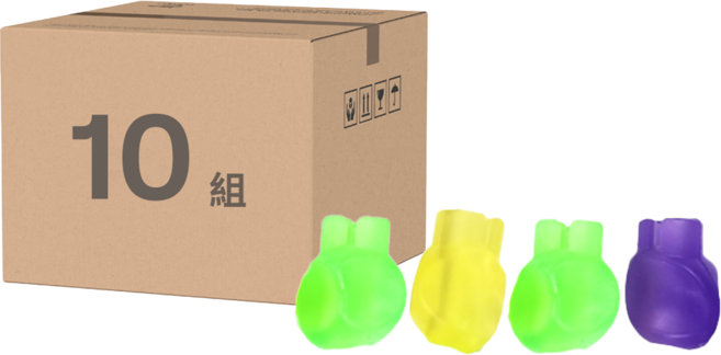 YOUNG ART 握筆輔助器 4件組, 顏色隨機, 10組