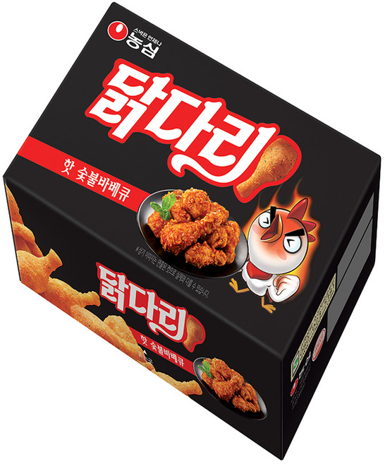 농심닭다리 핫숯불바베큐, 66g, 1개