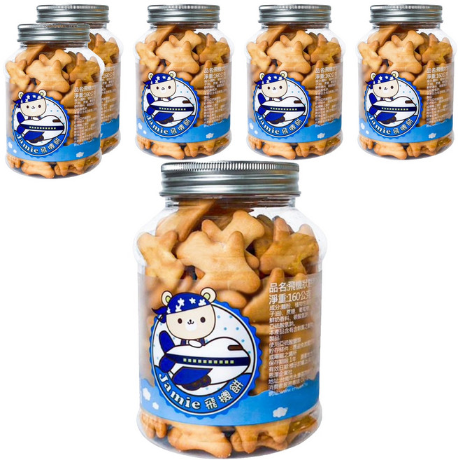 恩澤食品 飛機狀餅乾, 135g, 6罐