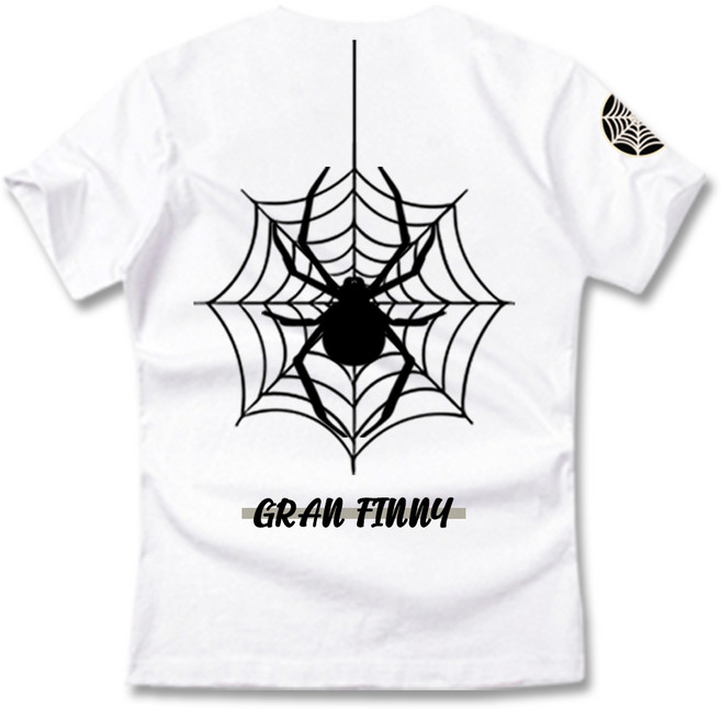 그랜피니 남녀공용 스파이더 반팔 티셔츠 NGX