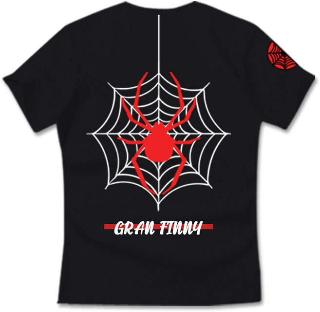 그랜피니 남녀공용 스파이더 반팔 티셔츠 NGX