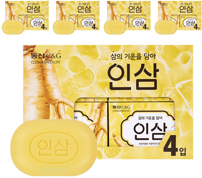 크리오 동산 C & G 인삼비누 인삼향, 90g, 20개입