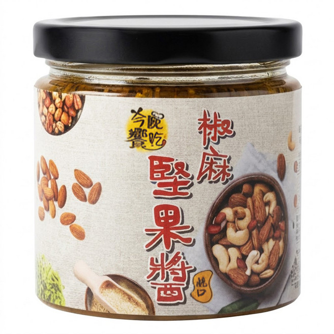今晚饗吃 椒麻堅果醬, 170g, 1個