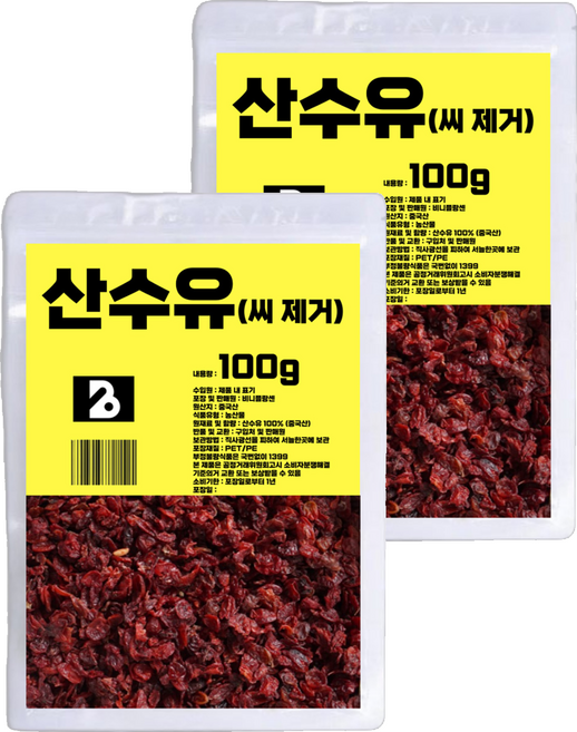 菲尼芙藍笙 去籽山茱萸, 100g, 2個