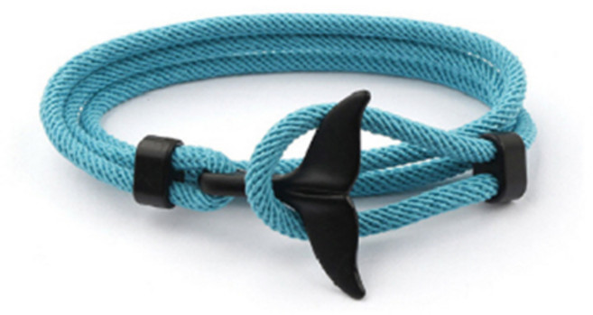 피어니스트 로프 매듭 고래 꼬리 팔찌