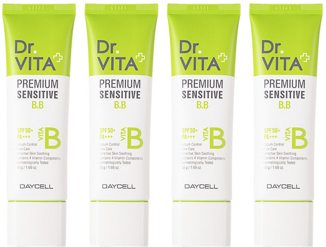 Dr.VITA 頂級敏感BB霜 SPF50+ PA+++, 4個