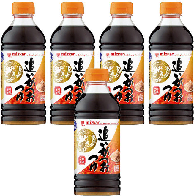 미즈칸 농축 쯔유, 500ml, 5개