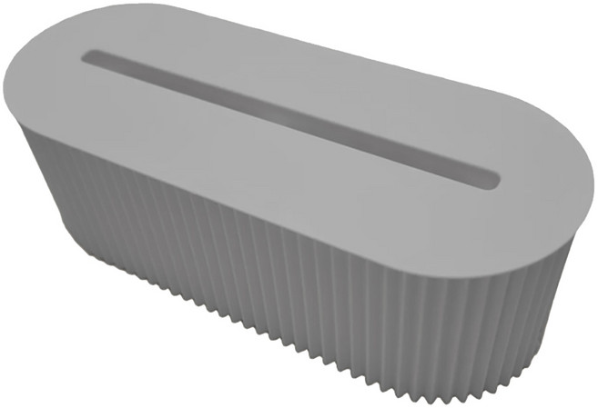 콘센트 멀티탭 수납함, 1개, 그레이