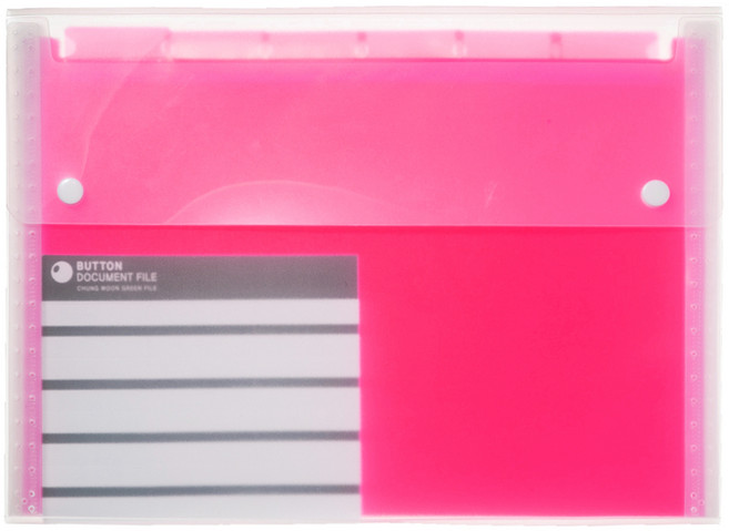 ECO Chungwoon 7層分格風琴夾 A4, 粉色, 1本