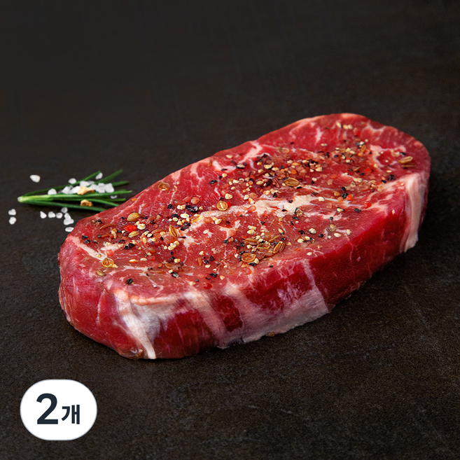 푸드랩플러스 부채살 시즈닝 스테이크, 200g, 2개